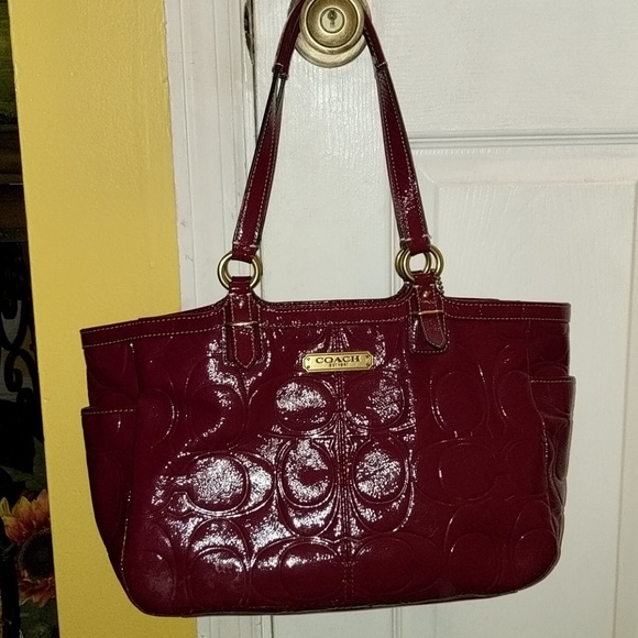 Coach Handbags - Coach Embossed Patent Leather Tote